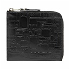 Comme des Garçons SA3100EL Embossed Logo Wallet in Black
