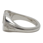 SWEETLIMEJUICE Silver Split Signet Ring
