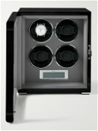 Rapport London - Formula Quad Lacquered Cedar and Glass Watch Winder - Black