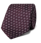 Canali - 8cm Knitted Silk Tie - Men - Burgundy
