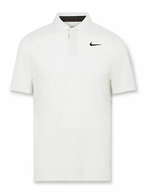 Photo: Nike Golf - Tiger Woods Dri-FIT ADV Golf Polo Shirt - White