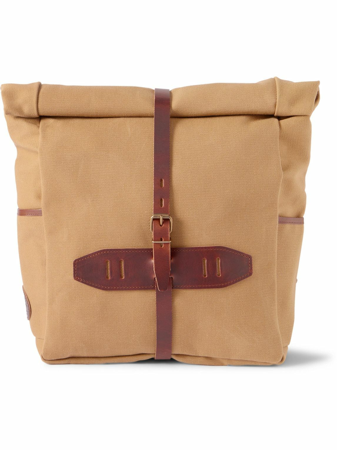 Bleu de Chauffe - Jamy Leather-Trimmed Canvas Backpack