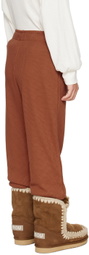 TINYCOTTONS Kids Brown Logo Lounge Pants