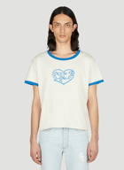 ERL - Kappa Sweetheart T-Shirt in White