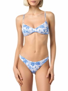 MC2 Saint Barth Woman Toile De Jouy Scoop Bralette Beach Top May