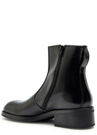 Lemaire Patent Leather Chelsea Boots Black