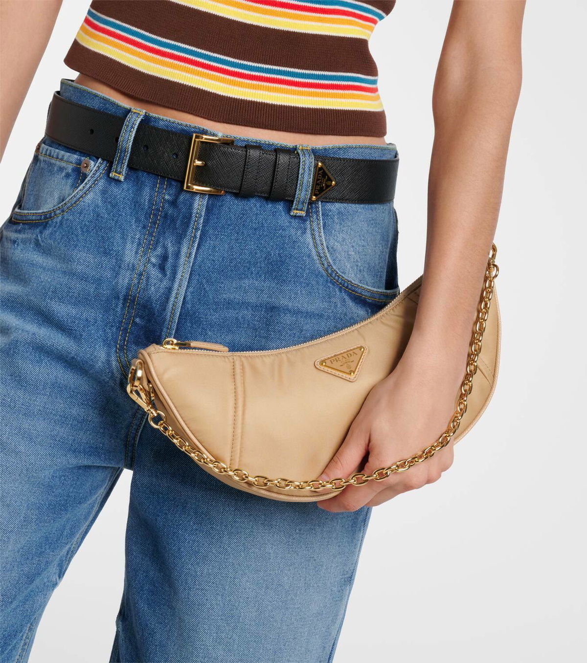 Prada Demi-Lune Re-Nylon shoulder bag Prada