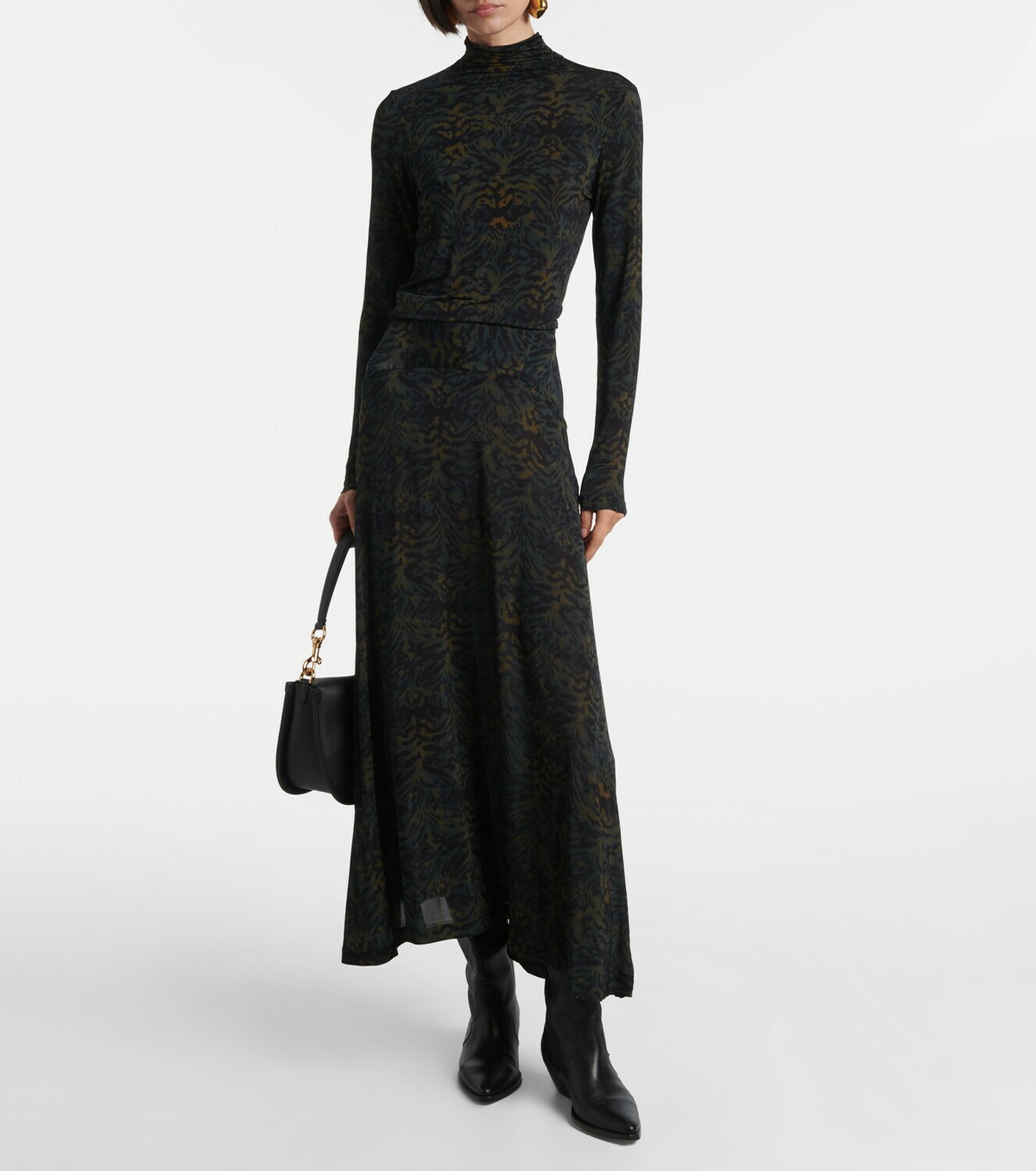 Ulla Johnson Paola printed jersey maxi skirt
