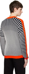 Henrik Vibskov Black & White Mock Neck Sweater