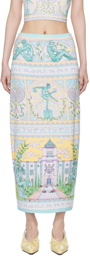 Casablanca Multicolor Vase Midi Skirt