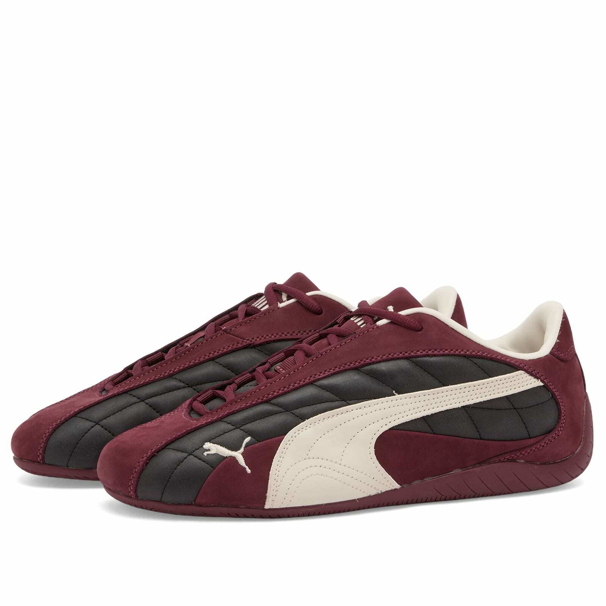Puma Speedcat Plus Quilted Sneaker in Ruby Shimmer/Warm White