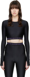 Versace Jeans Couture Black Cropped T-Shirt