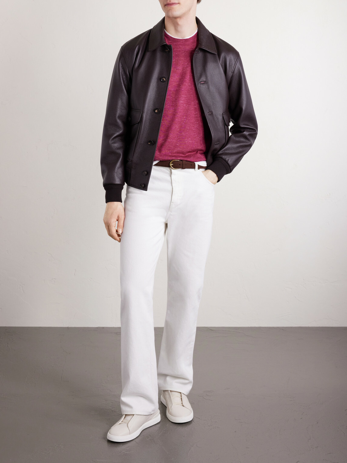 Zegna - Silk, Cashmere and Linen-Blend Sweater - Pink