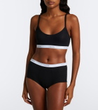 Calvin Klein Collection Thaïs ribbed-knit cotton-blend briefs