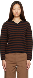 Nothing Written Brown Molly V-Neck Pullover Sweater