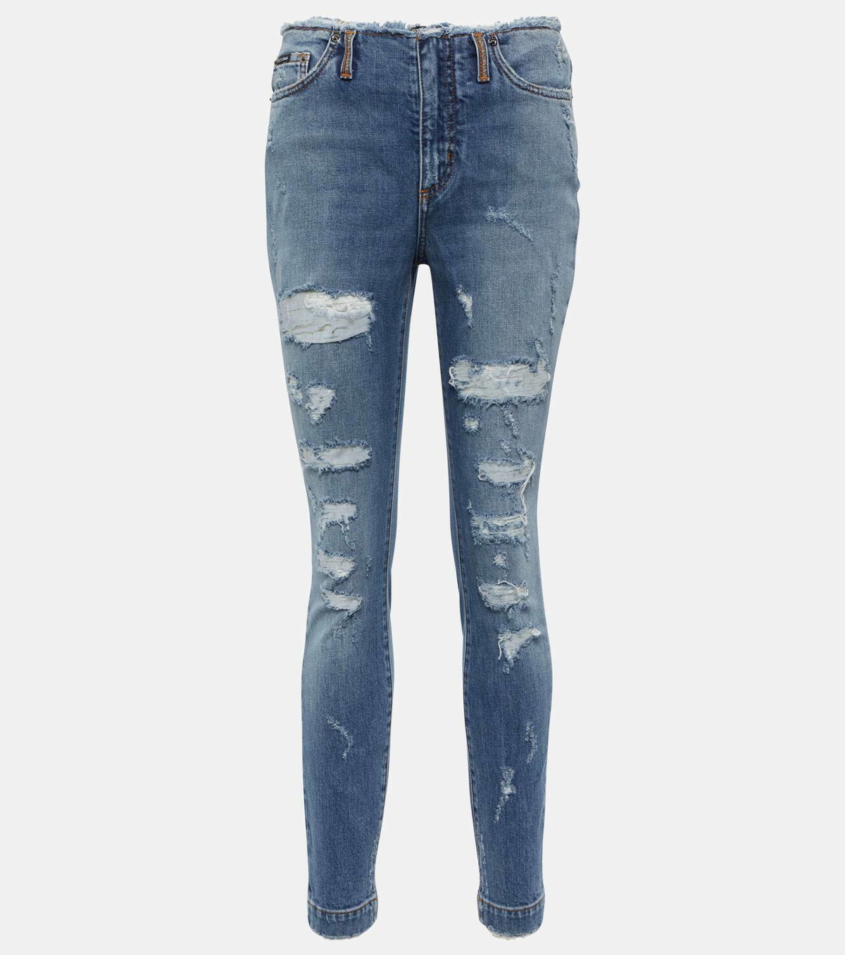 distressed skinny jeans, Dolce & Gabbana