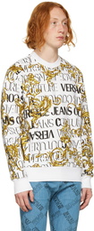 Versace Jeans Couture White Print Sweater