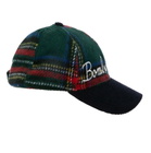 MC2 Saint Barth Tartan Baseball Cap With Bombardino Embroidery