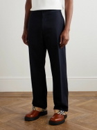 Burberry - Straight-Leg Cotton-Twill Trousers - Blue