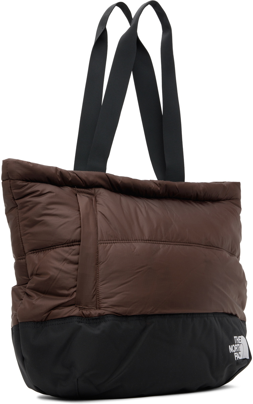 The North Face Brown & Black Nuptse Tote The North Face