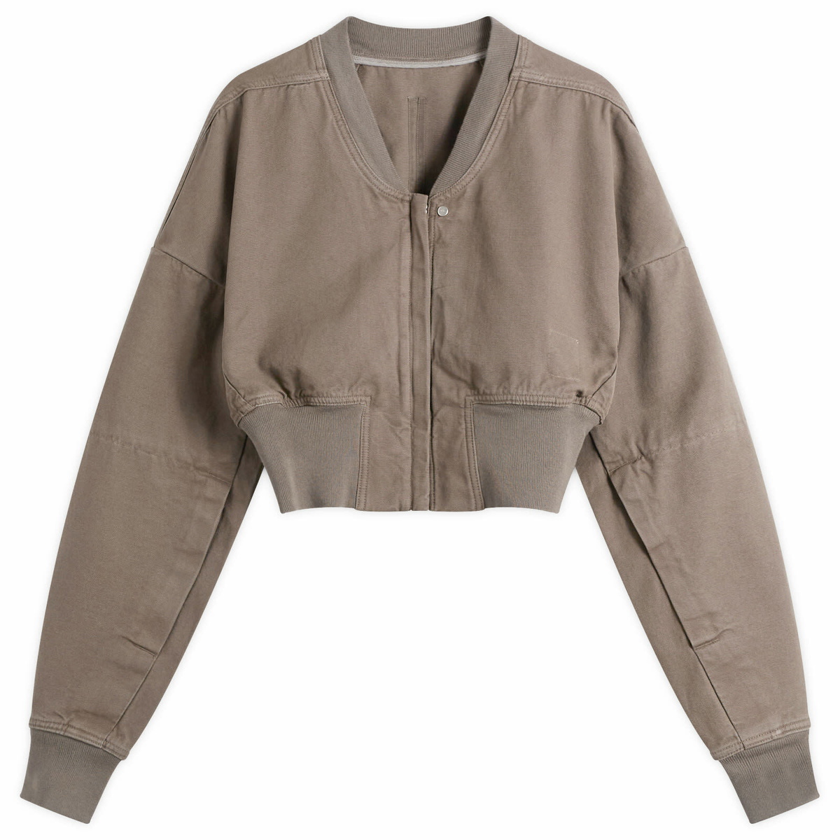 Rick Owens DRKSHDW Women's Cropped Flight Jacket in Dust