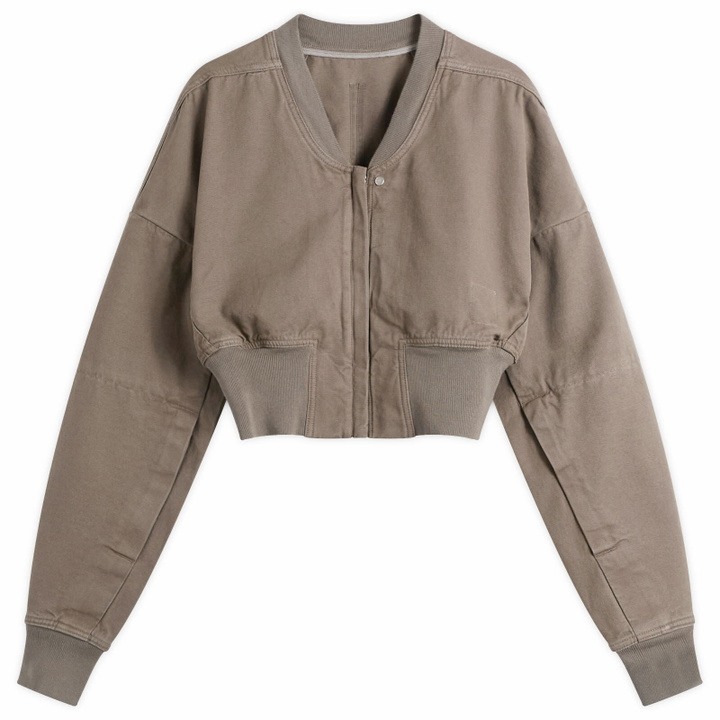 Photo: Rick Owens DRKSHDW Women's Cropped Flight Jacket in Dust