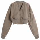 Rick Owens DRKSHDW Women's Cropped Flight Jacket in Dust