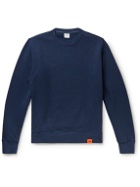 Aspesi - Brushed Recycled Cotton-Jersey Sweatshirt - Blue