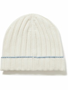 Brunello Cucinelli - Ribbed Cashmere Beanie - Neutrals