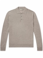 Canali - Slim-Fit Merino Wool Polo Shirt - Neutrals