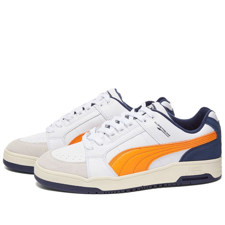 Photo: Puma Men's Slipstream Lo Retro Sneakers in White/Orange