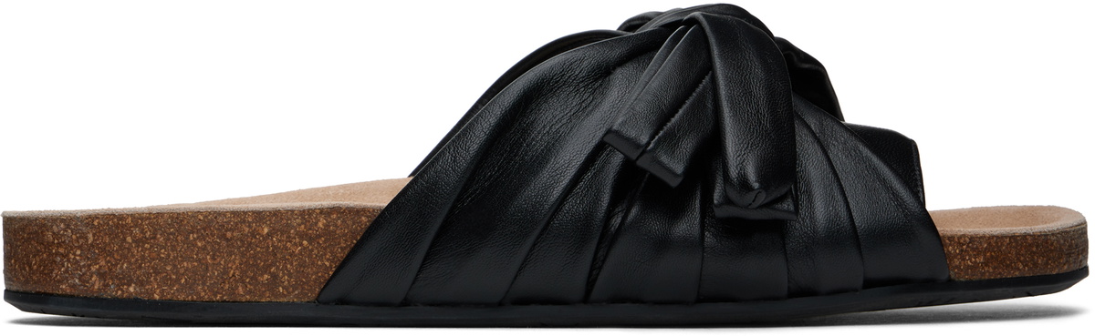JW Anderson Black Stripe Platform Sandals JW Anderson