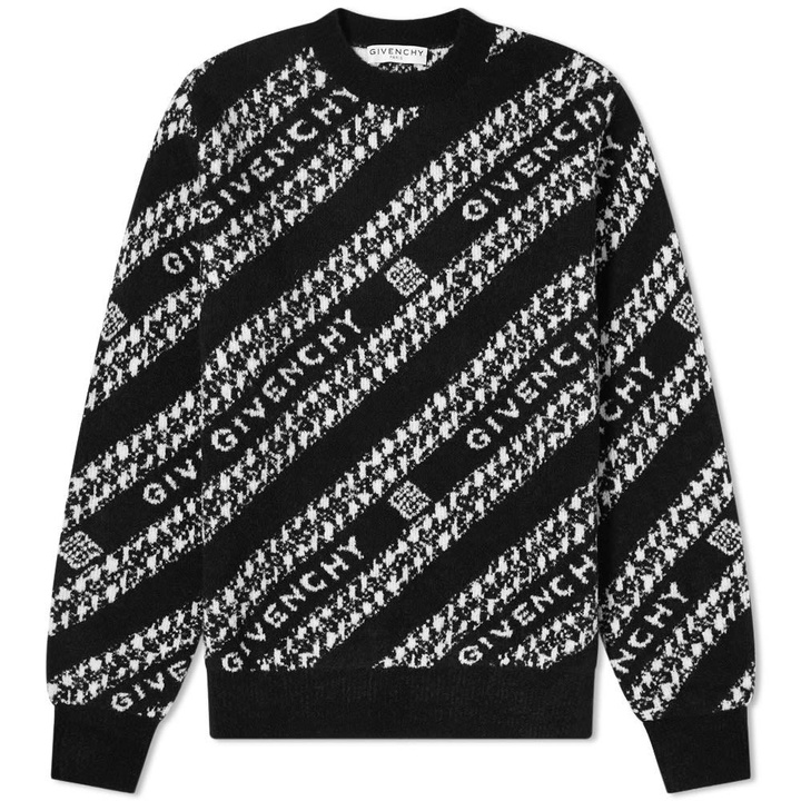 Photo: Givenchy Chain Jacquard Crew Knit