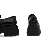 Alexander Wang Women's Patent Leather Platform Loafer in Black