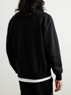 JW Anderson - Logo-Appliquéd Cotton-Jersey Half-Zip Sweatshirt - Black