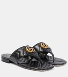 Gucci GG Marmont leather thong sandals