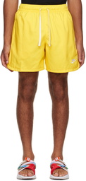 Nike Yellow NSW Essentials Flow Shorts