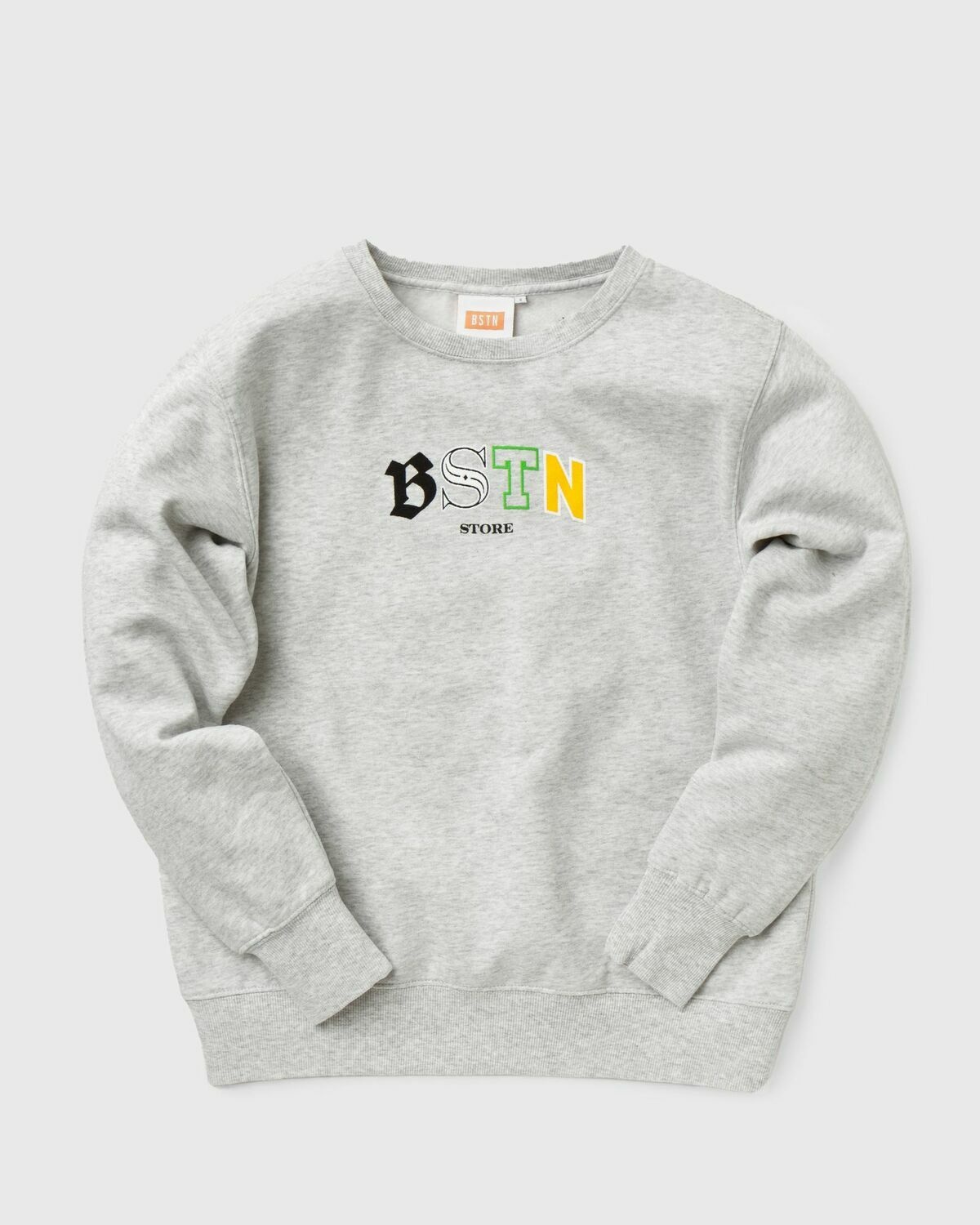 Bstn Brand Typo Crewneck Grey - Womens - Sweatshirts