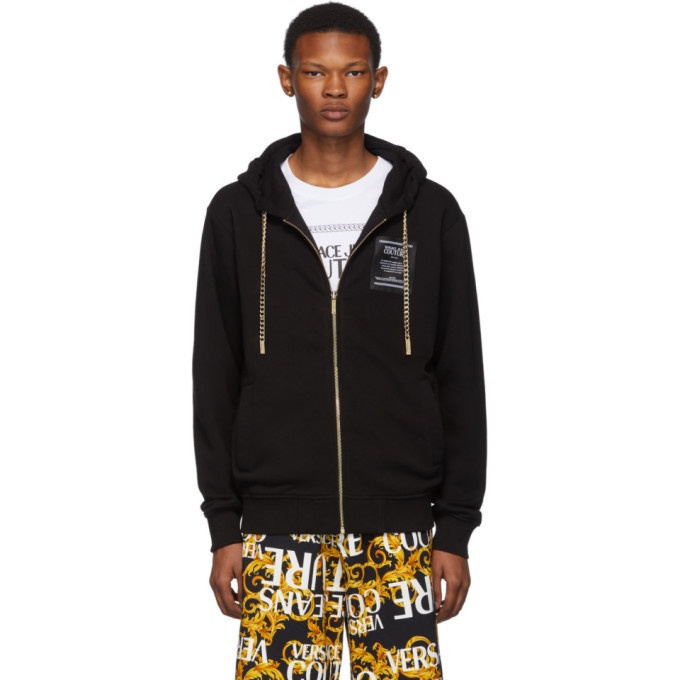 Photo: Versace Jeans Couture Black Curb Chain Hoodie