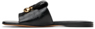 Marni Black Leather Trunkaroo Sandals