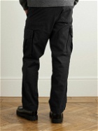 Officine Générale - Kenny Straight-Leg Cotton-Blend Cargo Trousers - Black