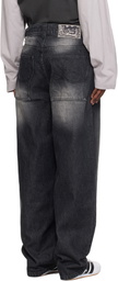 Dime Black Classic Baggy Jeans