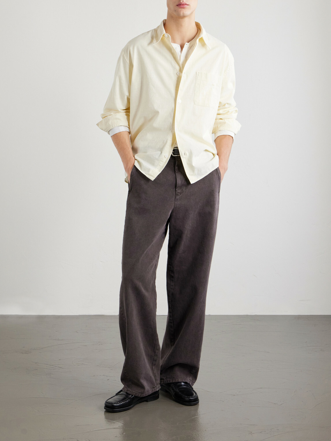 FRAME - Cotton-Poplin Shirt - White
