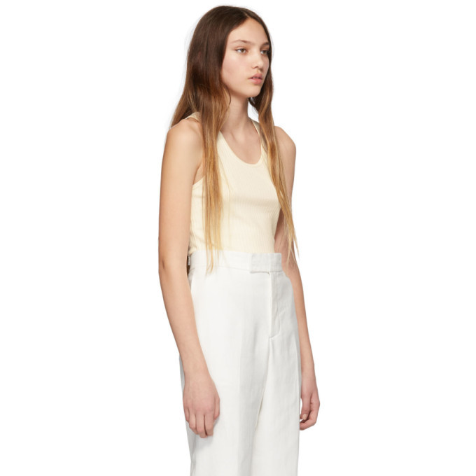 Helmut Lang Off-White Wide Rib Tank Top Helmut Lang