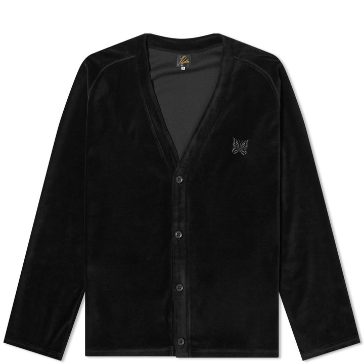 Photo: Needles Velour V-Neck Cardigan