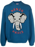 KENZO - Kenzo Pixel Elephant Wool Jumper