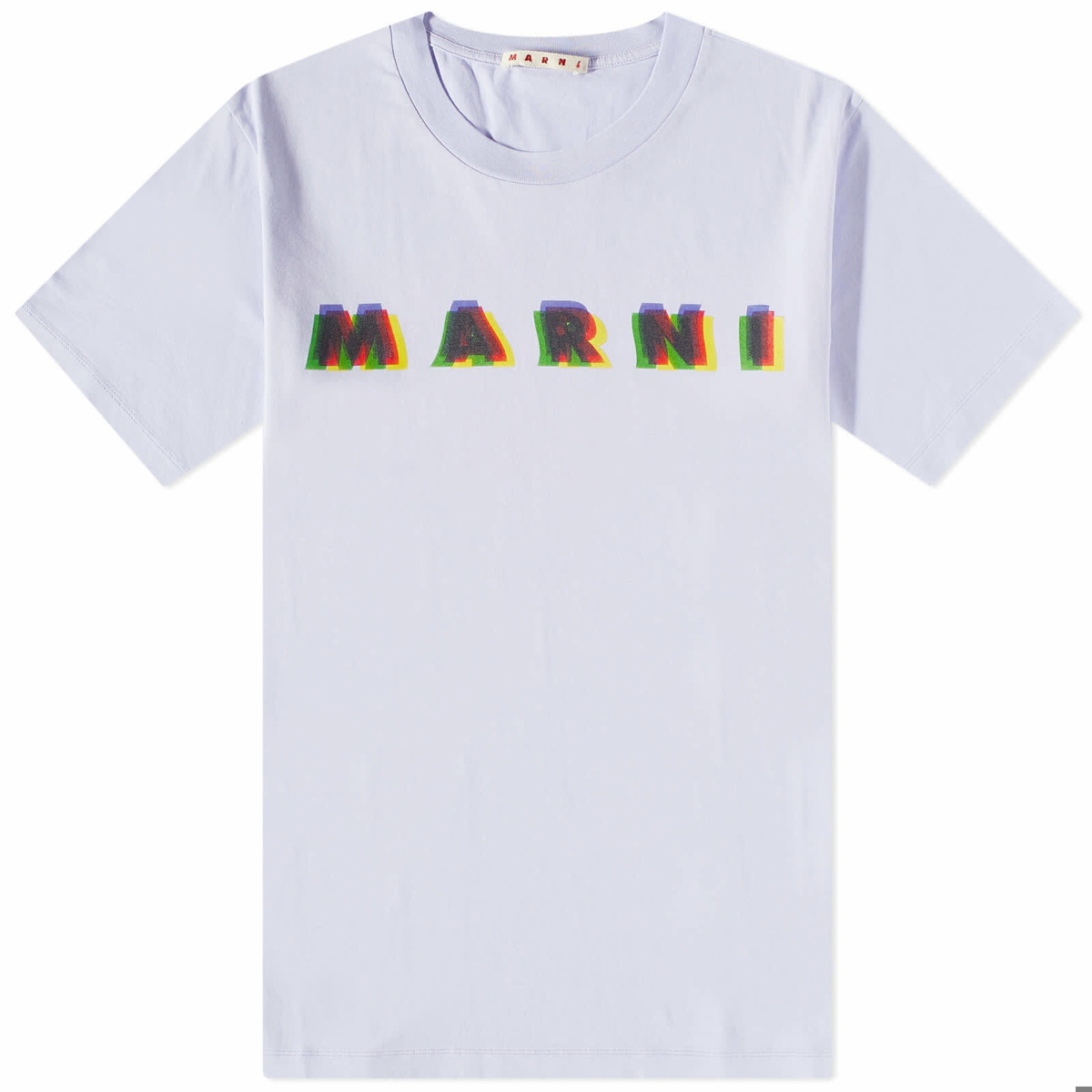 Marni Men's Logo T-Shirt in Thistle Marni