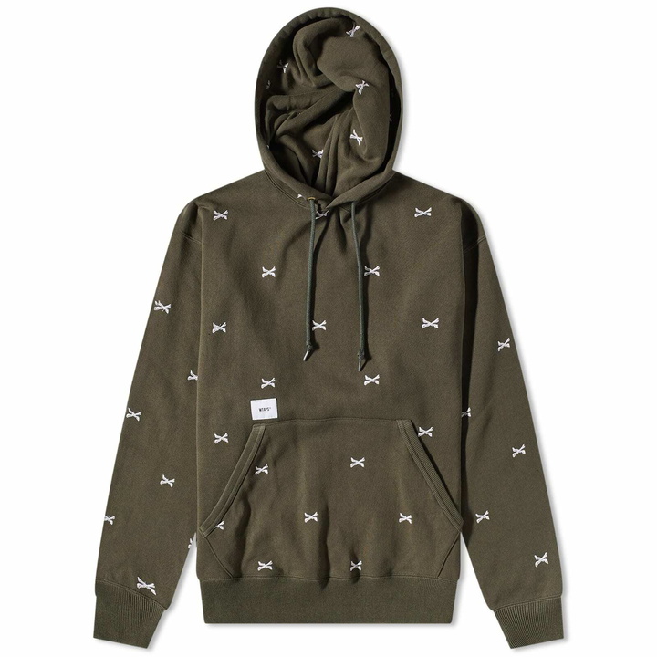 Photo: WTAPS Men's Acne Bones Hoody in Olive Drab