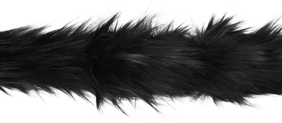 We11done Black Faux-Fur Belt We11done display picture 3
