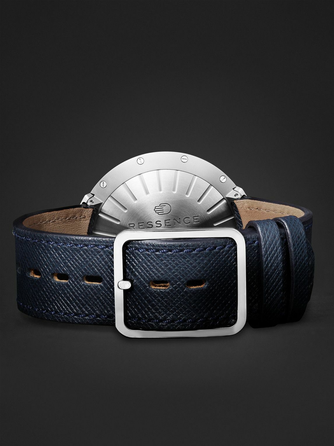 Ressence - Type 8 Mechanical 42.9mm Titanium and Leather Watch, Ref. No. TYPE 8C
